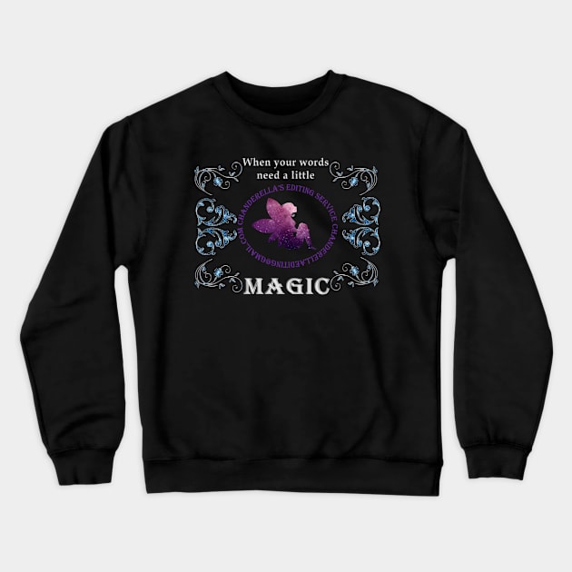 Leaf Fairy Ad Crewneck Sweatshirt by chanderella